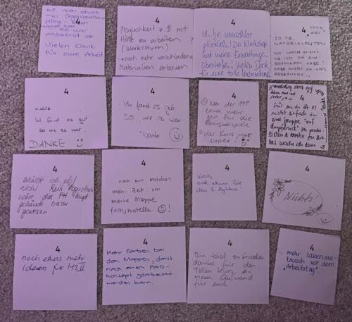 Vom Workshop hat mir gefehlt...